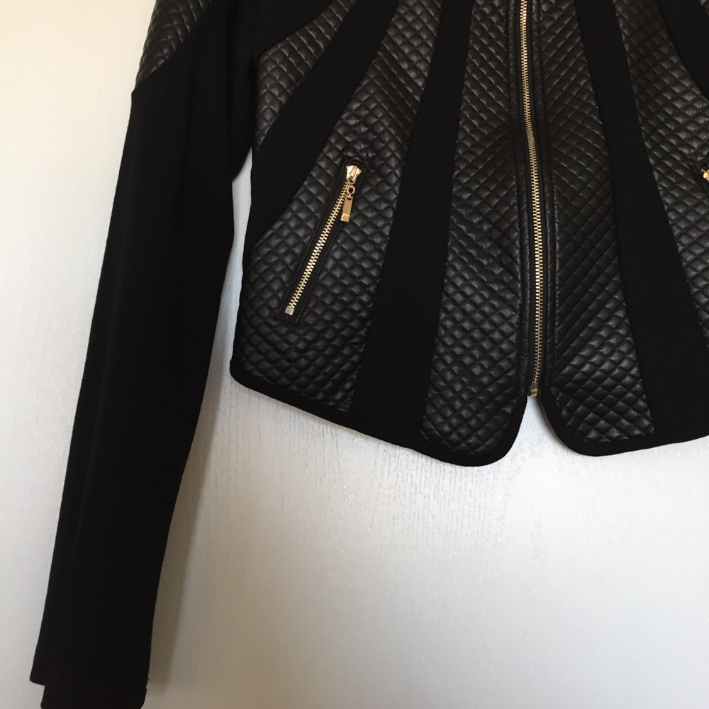 Crop Leather Jacket - Picture 2 of 5